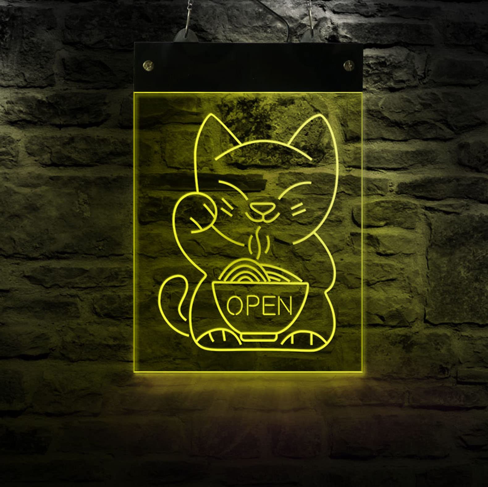 Amazon | ネオンサイン LED ネオンライト 「まねきねこ OPEN